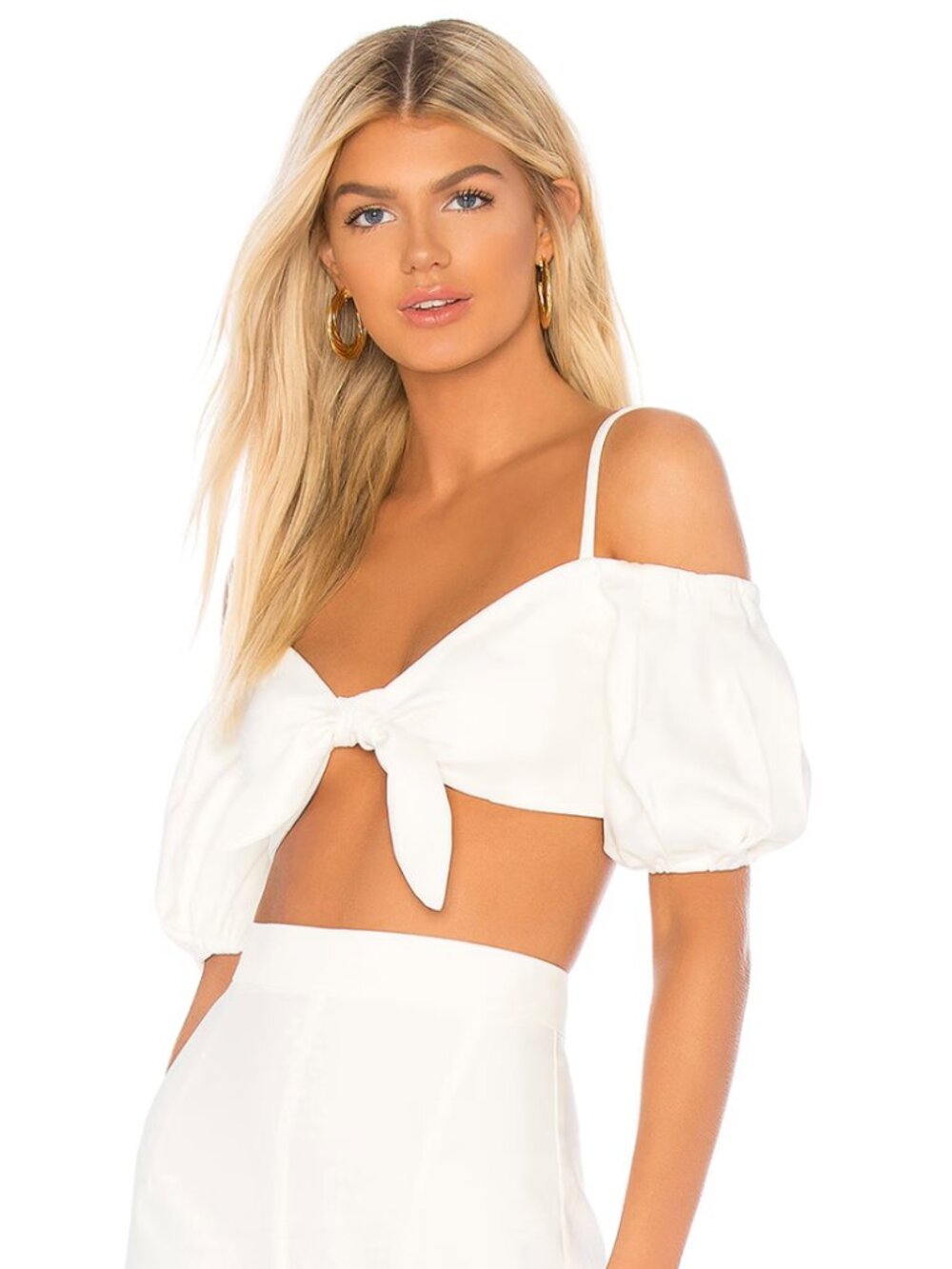 NWT Belle Crop Top in Ivory / XS